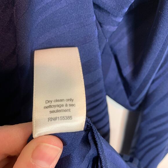 NWT RONNY KOBO 80s satin dress puff shoulder faux wrap draped - Picture 12 of 15